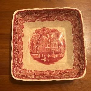 English Antique: Mason’s Ironstone Vista square dish 1819-1840